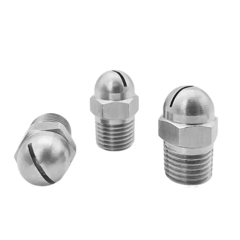 Hot Flat Fan Spray Nozzle BHC Air Knife Blowing Wind Nozzle 1/8'' 1/2'' Slot Cleaning High Pressure For Industrial Dust Removal