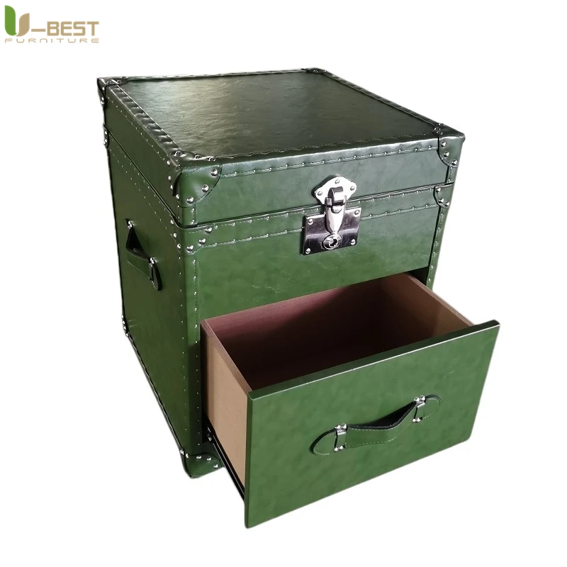 FSUBEST Aluminium Metal Rivets Vintage Aviation Reception Desk Bar Table for Bar Desk Hotel Restaurant Vintage Coffee Table