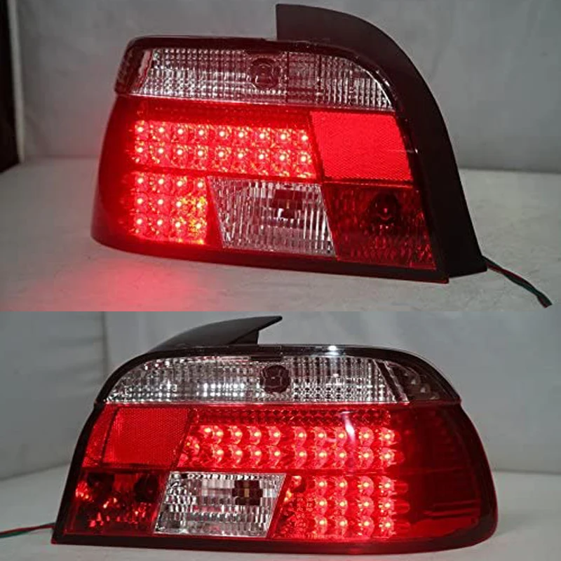 For BMW E39 5 Series 520 525 528 530 535 540  LED Taillight Rear Back Lamps 1995-2003 Red White SN