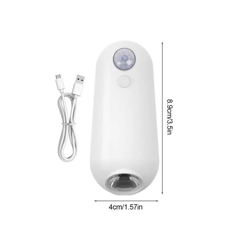 Lampe LED Rechargeable avec Capteur de Mouvement pour Cuvette de Toilette, Veilleuse avec 8 Modes d'Éclairage, Proxy de Couleurs