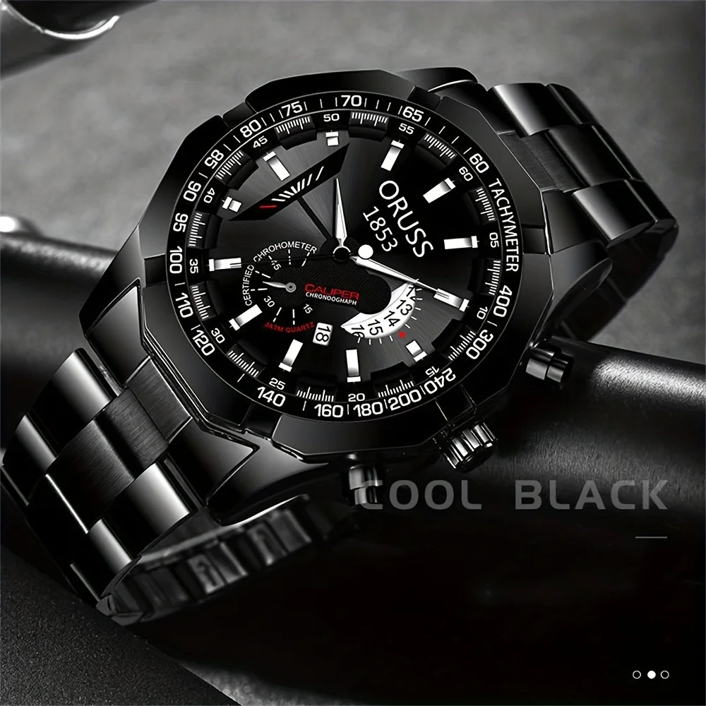 High-end personality men\'s watch trend cool handsome big dial gentleman fashion durable business leisure youth handsome