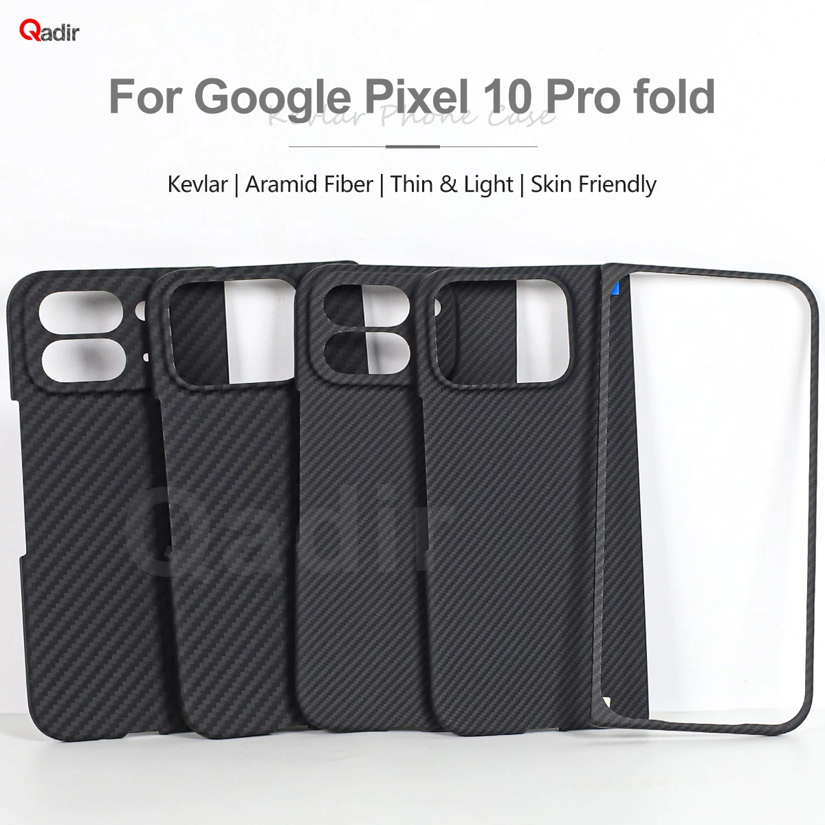 

QADIR Carbon Fiber Phone Case For Google Pixel 10 Pro fold case Anti-fall ShockProof Cover 10 Pro fold Real Carbon Fiber Case