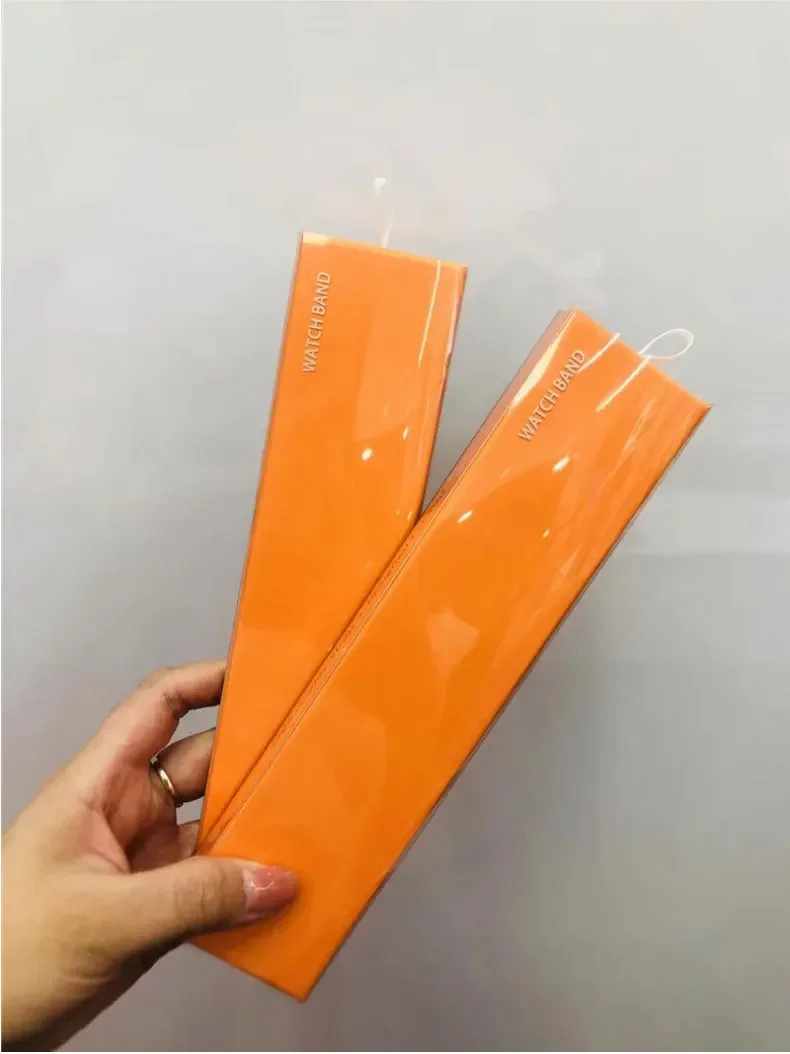 Caja de correa portátil Simple para Apple Watch, caja de paquete de papel de 38/40/42/44MM para la serie de cuero, silicona, nailon, banda milanesa