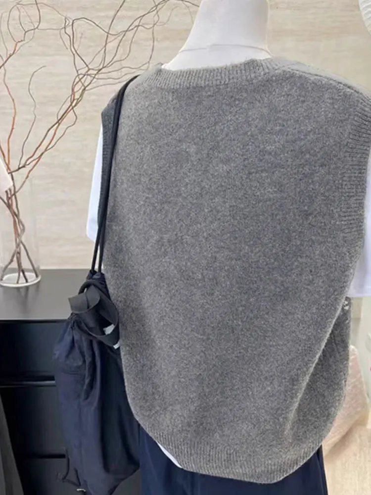 

Модный вязаный открытый кардиган, жилет, свободная женская одежда с капюшоном, универсальный круглый дизайн Ne, стандартный крой, боди