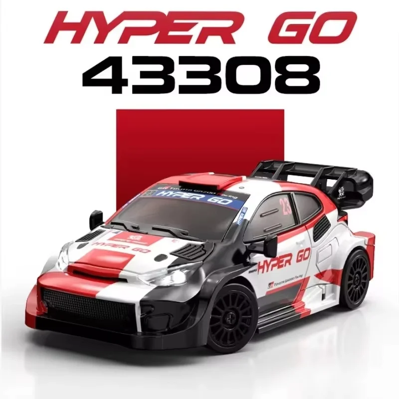 【New】43308 Hyper Go 1/43 Rc Car 4WD High Speed Drift Rally Racing Vehicle Desktop Pocket Remote Control Toy For Adults Gifts