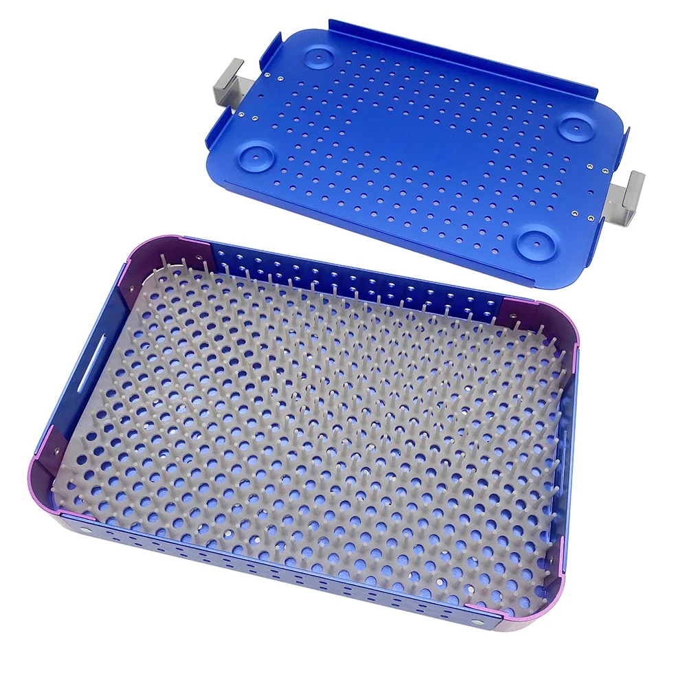 Sterilization Box Tray Aluminum Disinfection Case Autoclavable Box Surgical Box Instruments