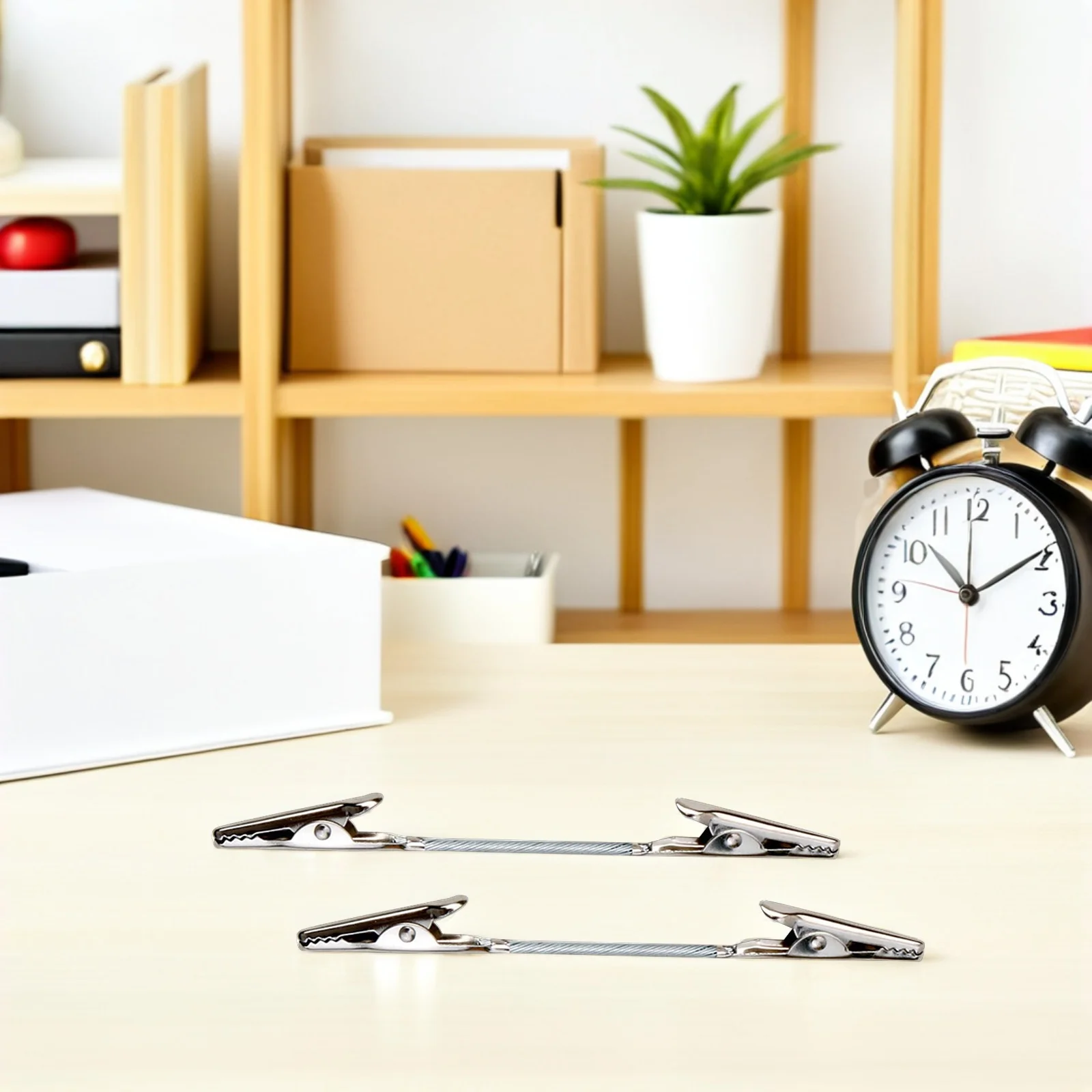 

12Pcs Alloy Alligator Clips Two Headed Note Clamps for Fixing Photos Papers Messages DIY Craft Home Office Wall Display