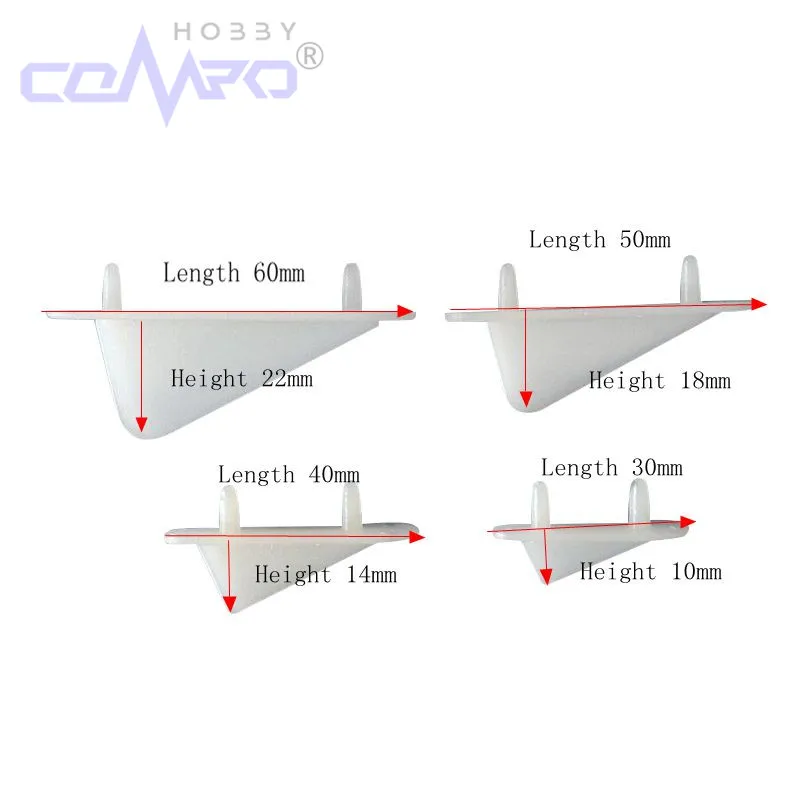 10 pcs Nylon Wing Retainer Skids Triangular Fixed Tip Protector Protecting Corner For KT foam Fixed Wing RC Aircraft Model Plane