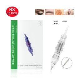 10pcs Cartridge Needle 3RS 5RS 7RS Permanent makeup Needles Disposable for Eyebrow lip Makeup Pen Tattoo Machine Needles Tips