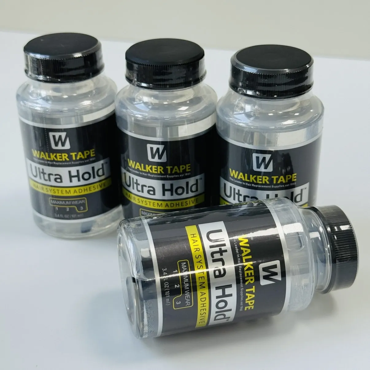 

Walker Tape Ultra Hold 3,4 жидких унции 101 мл Кружевные парики и парики Водонепроницаемый набор клея для парика Got2b Клей для парика Дополнительная фиксация