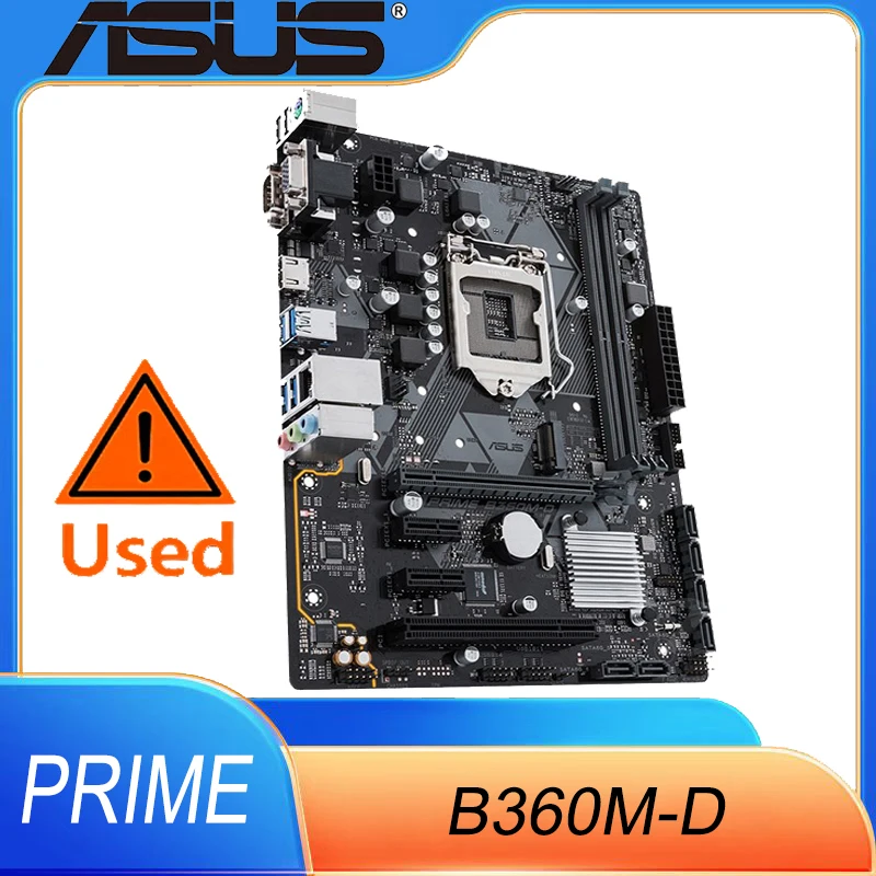 ASUS PRIME B360M-D Motherboard B360 32GB LGA 1151 DDR4 Micro ATX Mainboard