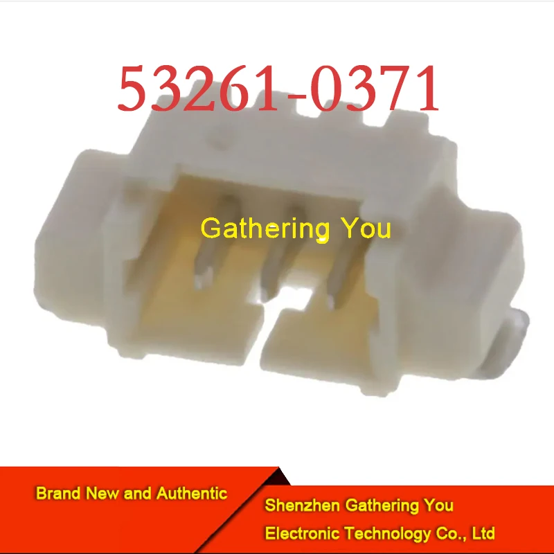

53261-0371 SMD Header and line housing 1.25MM HDR 3ckt Right-Angle Brand New Authentic