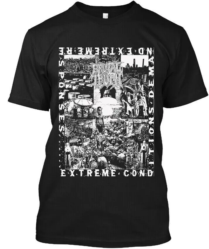 New Popular Brutal Truth Extreme Conditions Demand American Logo T Shirt S 4XL