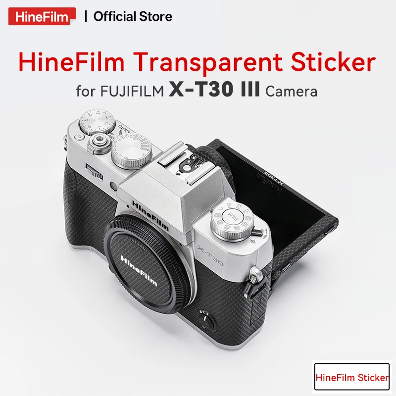 

Hinefilm Skin for Fuji XT30III Transparent Camera Sticker XT30 III Clear Camera Skin For Fujifilm X-T30 III Camera Wrap Cover
