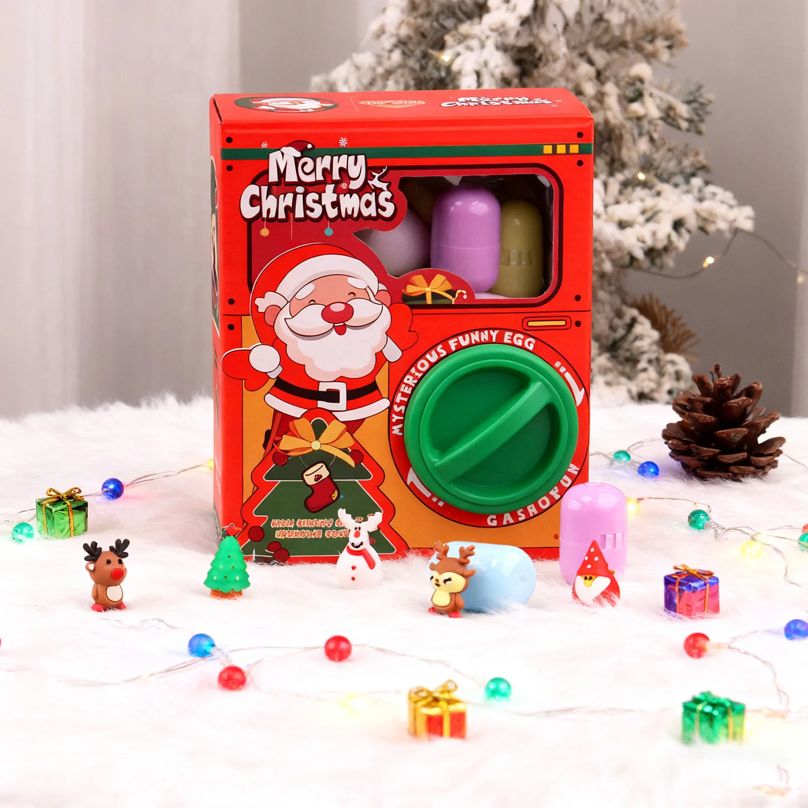 Capsule Machine for Kids Children Fun Egg Twisting Machine Toys Capsule Surprise Gift Christmas Toy for Kids Christmas Machine