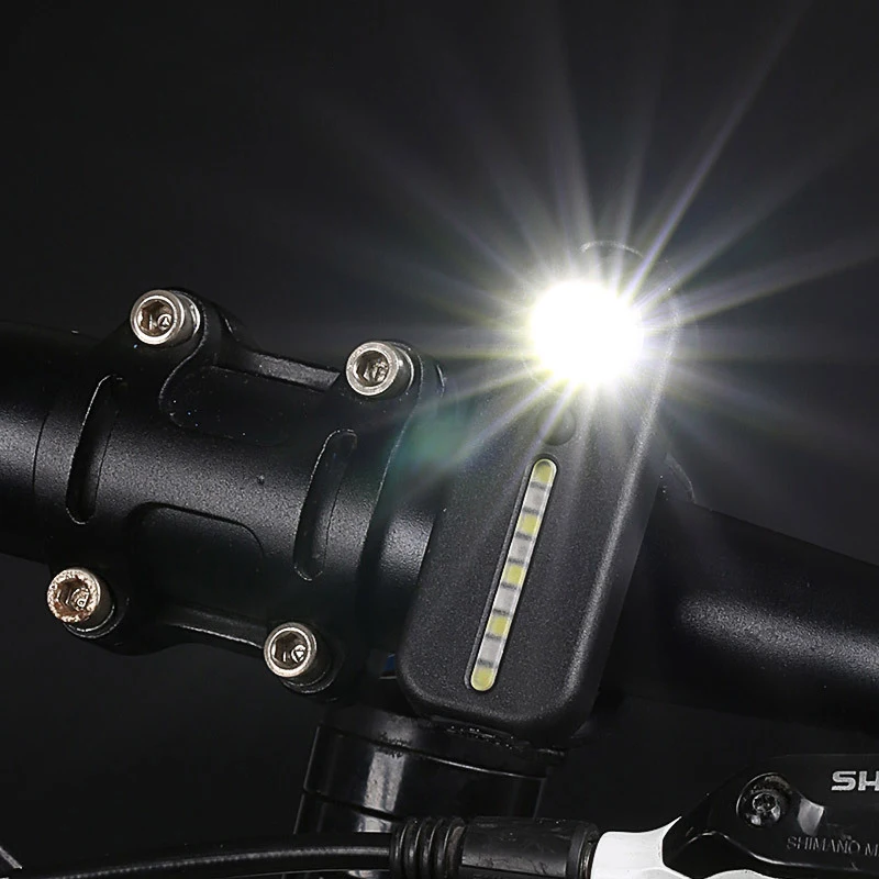 Bike Tail Lights, Bright White & Red LED Bicycle Rear Light, USB Rechargeable, Waterproof Helmet Light, Cycling Flashlight