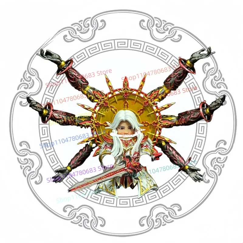 

Строительные блоки MOC Shura God Tang San, мини-фигурка в сборе, модель аниме, мультяшные аксессуары, игрушка для мальчиков, подарок, коллекционная