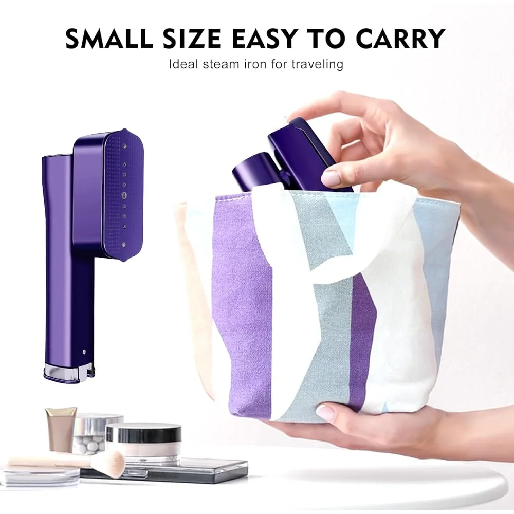 Dispositivo da stiro multifunzionale per la casa da viaggio a vapore regolabile a 3 livelli di riscaldamento rapido per vestiti portatile da 1200 W