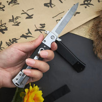 New All steel wear-resistant household multifunctional folding knife, suitable for outdoor camping, wilderness survival, fishing