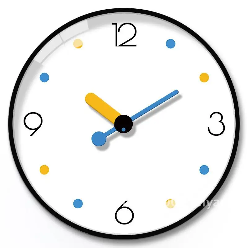 12 inch 30cm minimalist living room clock, creative and fun bedroom acrylic clock, quartz clock, wall clock
