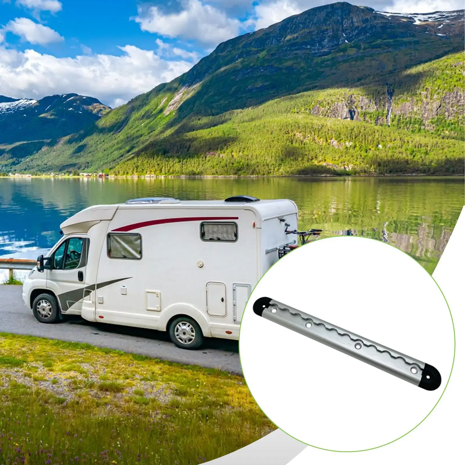 Aluminum L Track Accessories Easy to Install Point Rail Tie Down System for Enclosed Trailers RV Cargo