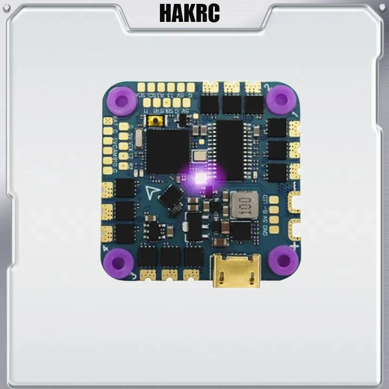 HAKRC F4126 F411 AIO Flight Controller ICM42688 BLHELI_S 20A/40A ESC Built-in OSD Barometer Current Sensor 2-6S for RC FPV Drone