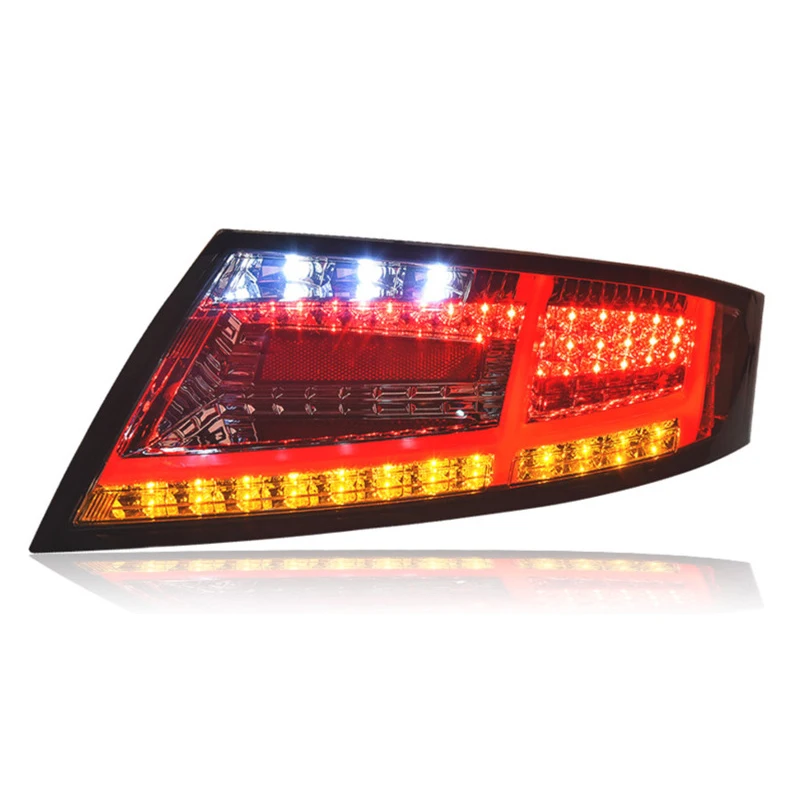 سيارة لأودي TT LED الضوء الخلفي 2006-2014 ترقية تعديل إلى جديد DRL ديناميكية بدوره إشارة LED الضوء الخلفي اكسسوارات السيارات