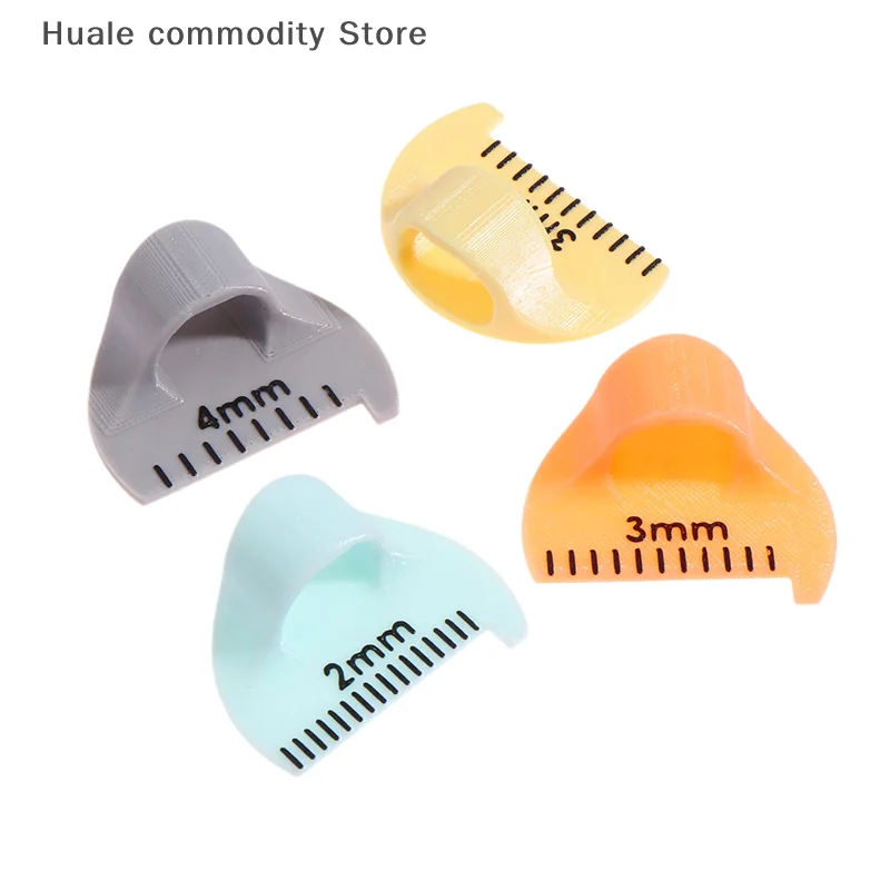 Herramienta de medición de calibre de aguja de coser, plantilla de costura de regla de dedo para puntadas iguales, Protector de dedo, herramienta de guía de costura DIY