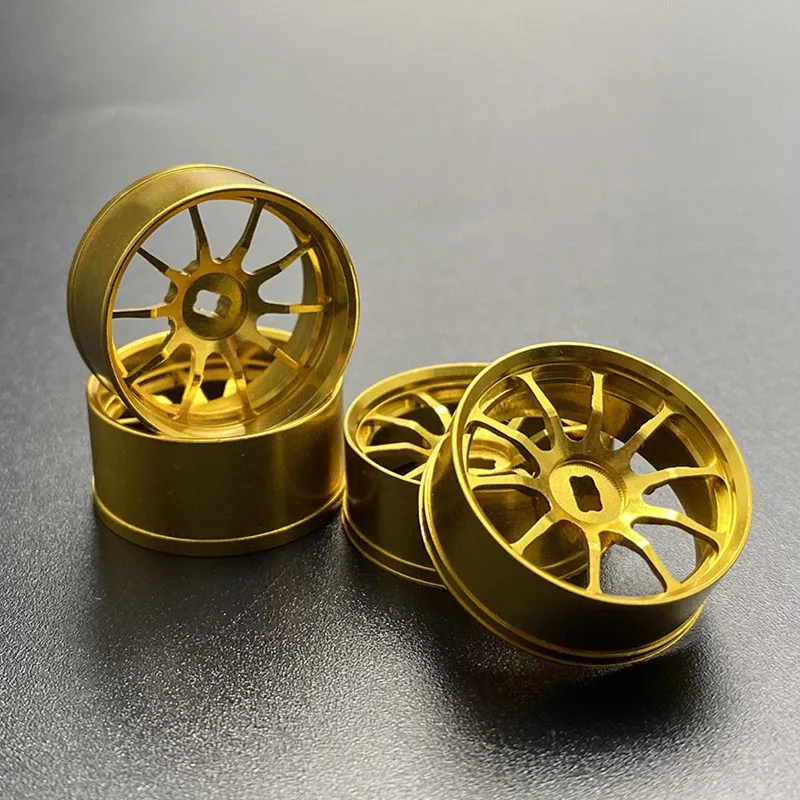 High Precision Gold Metal 22MM Wheel Hub for Mosquito MINI-Z AWD MA020 030 ATM DRZ BZ3 GLA GLD RC Car Upgrade Parts Universal