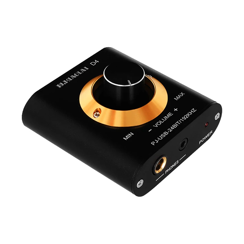 PJ.MIAOLAI D4 External USB Sound Card HiFi Lossless Decoder DAC CM6642 Mini Headphone Amplifier NE5532