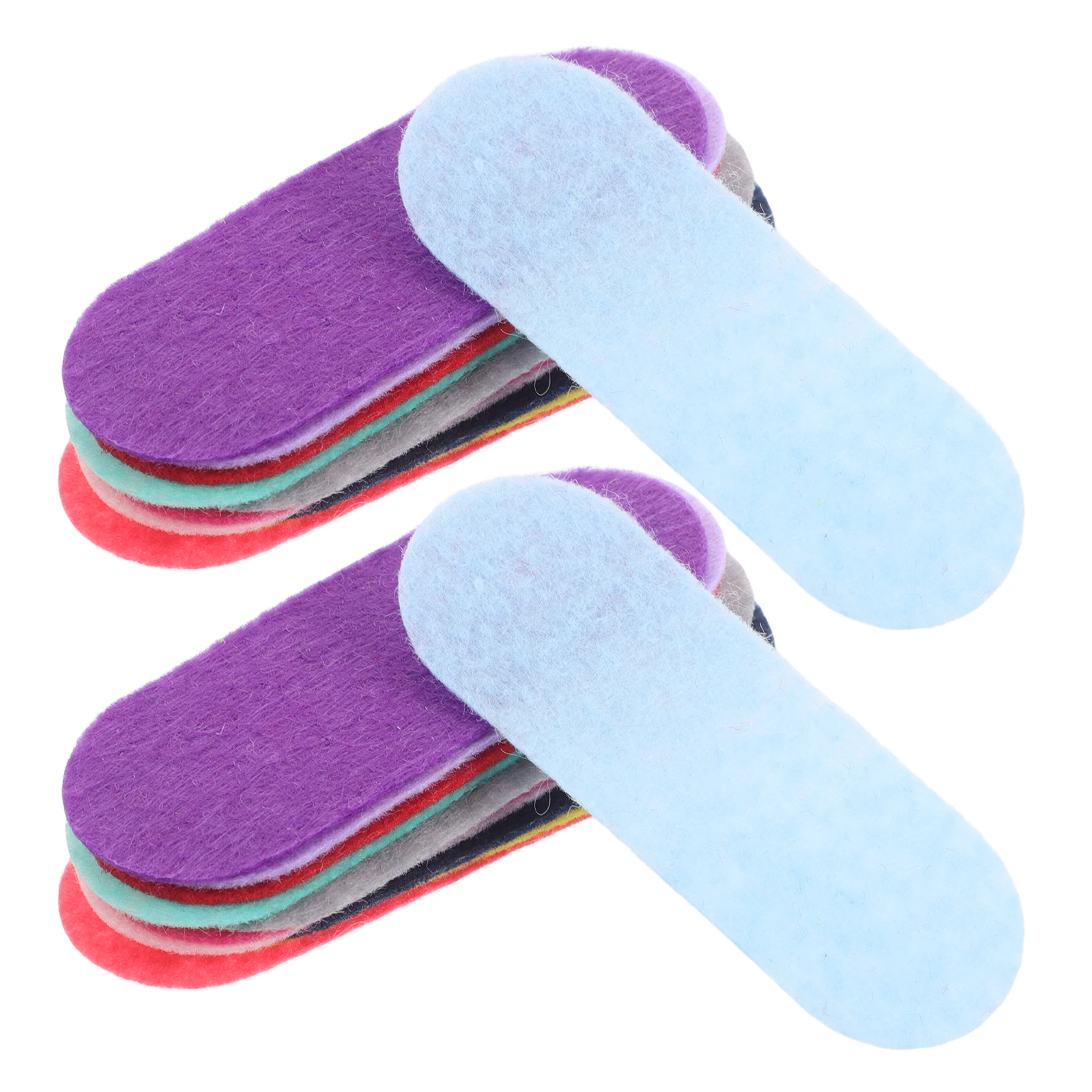

200pcs Oval Hair Clips Nonwoven Fabric Durable Diy Crafts Accessories Kids Women Cute Barrettes Stylish Water Drop Design