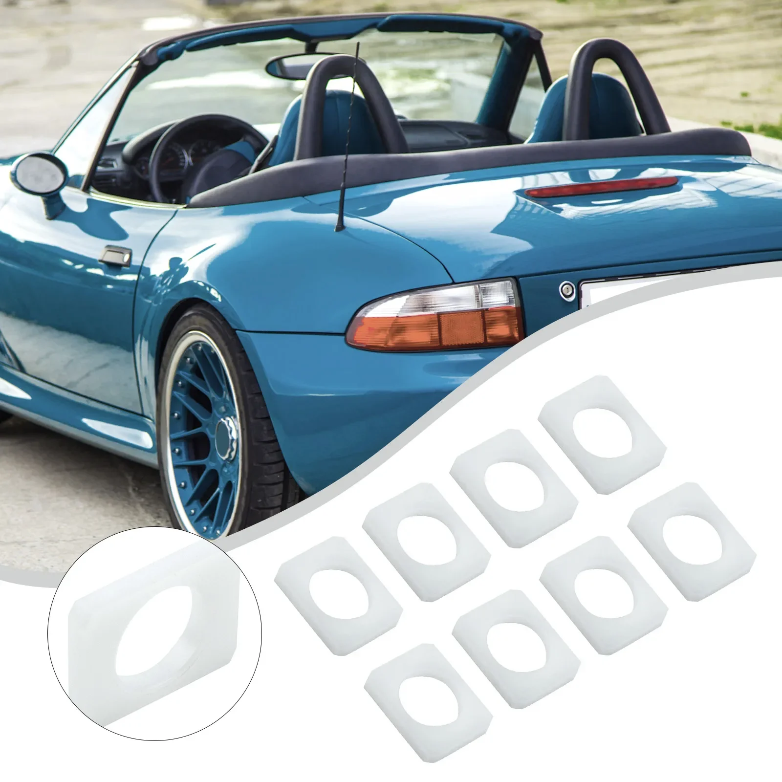 Upgraded Seat Rail Bushings for BMW Z3 Z3M Roadster Coupe 1994-2002 - 8PCS Rubber Bushing Kit Stops Worn Seat Movement E3637 E38