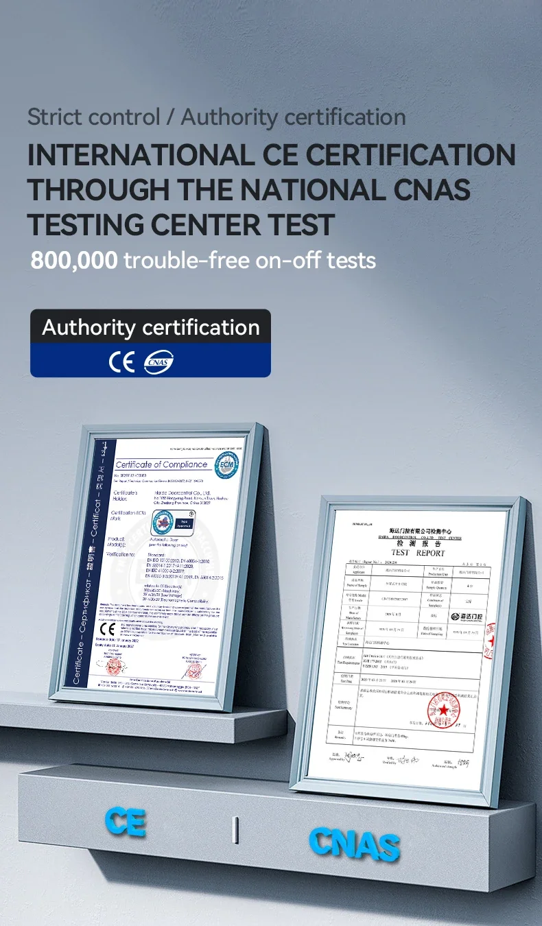 Cierrapuertas automático extremadamente estrecho y hermoso con mando a distancia