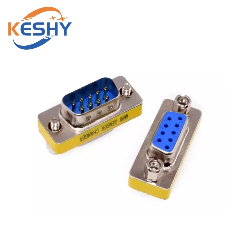 DB9 15 25 37 9Pin Male to Female/Male to Male/Female to Female/ Mini Gender Changer Adapter RS232 Serial plug Com Connector
