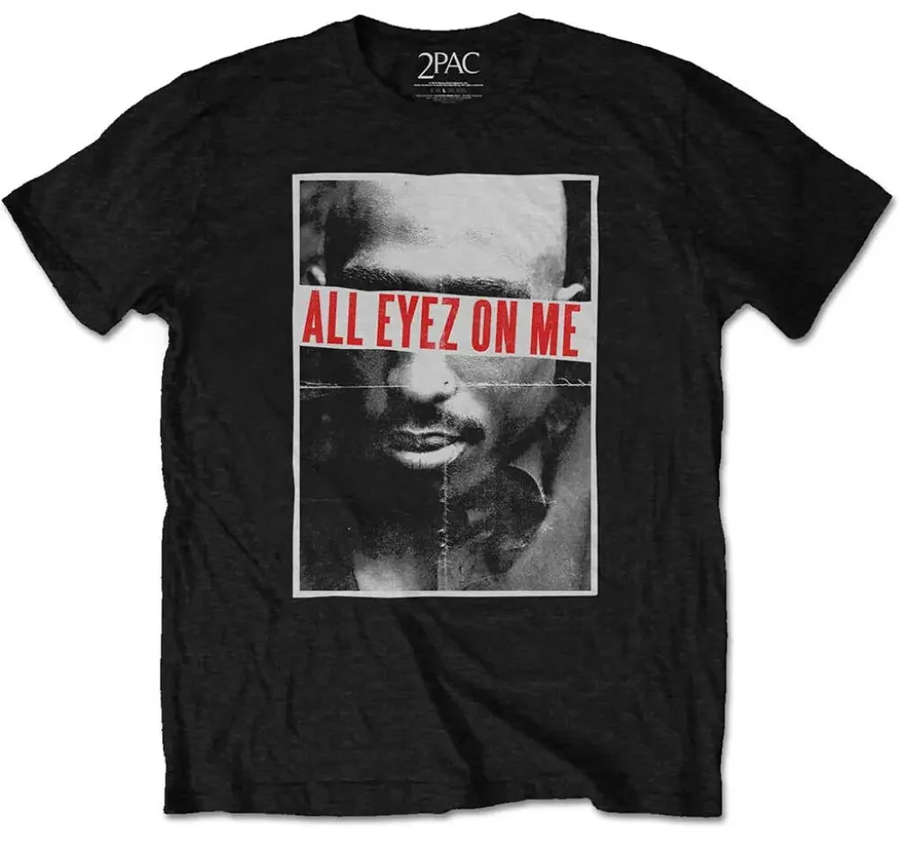 Tupac All Eyez On Me     Anime pattern for both men and women High quality cotton Short Sleeves