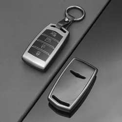 For HYUNDAI 2020 Genesis G70 G80 EQ900 G90 4 Buttons Soft TPU Car Smart Key Case Cover Auto Key Fob Shell Protector Accessories