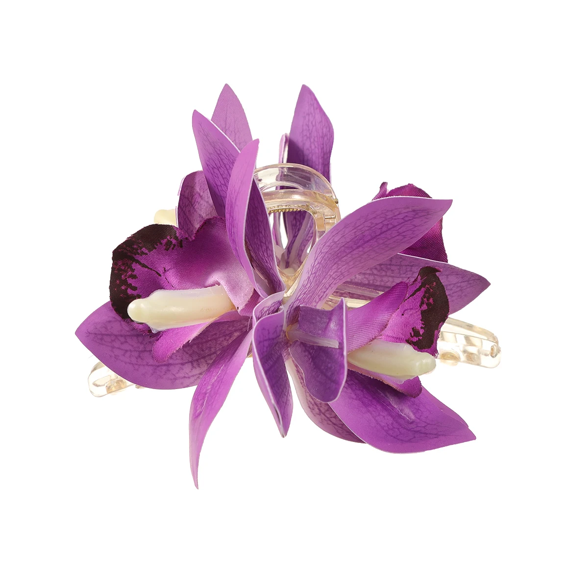 Small Hair Clip Orchid Flower Hair Claws Headwear Women Fashion Retro Shark Clips Hairpin Hair Accessories