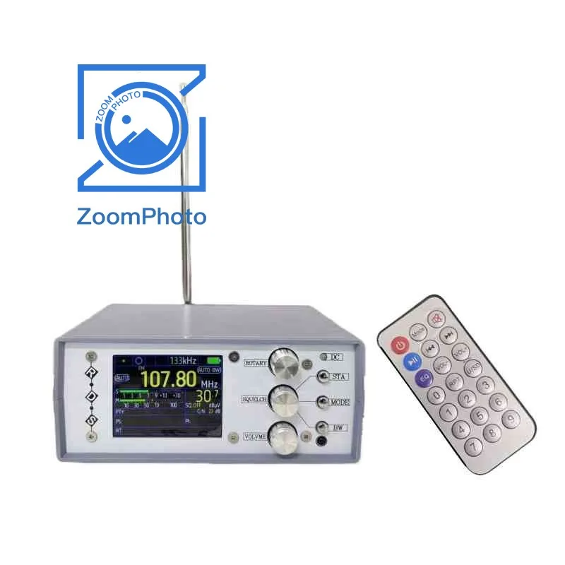 TEF6686 RDS AM FM LM MW SW OIRT Desktop Full Band Radio Receiver Stereo Version + Remote Control