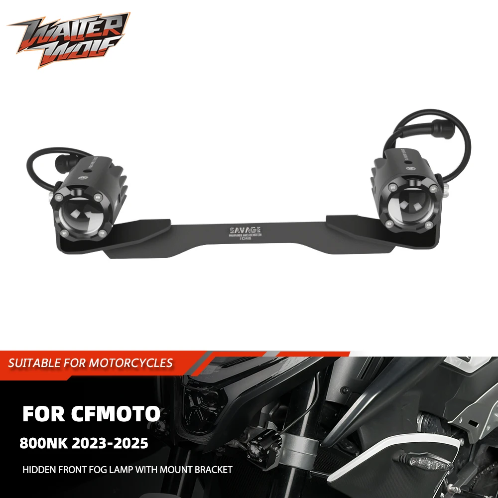 

Светодиодные противотуманные фары для мотоцикла, 60 Вт, светодиодные фары дальнего света, вспомогательный прожектор, скрытая противотуманная фара для CFMOTO 800NK NK800 800 NK 2025 12 В