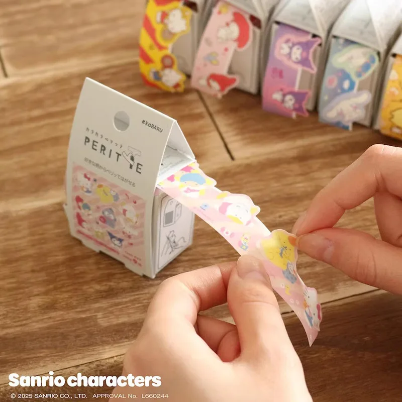 

Creative Cartoon Sanrio Boxed Scene Tape Children's Primary School Account Decoration Material Cute Stickers