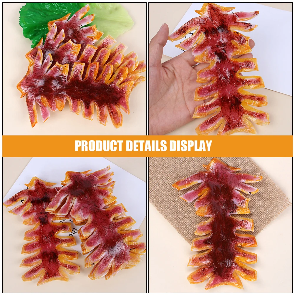 Simulation Squid Kitchen Model BBQ Toy Seafood Fake Simulated Play Pretend Photo Prop