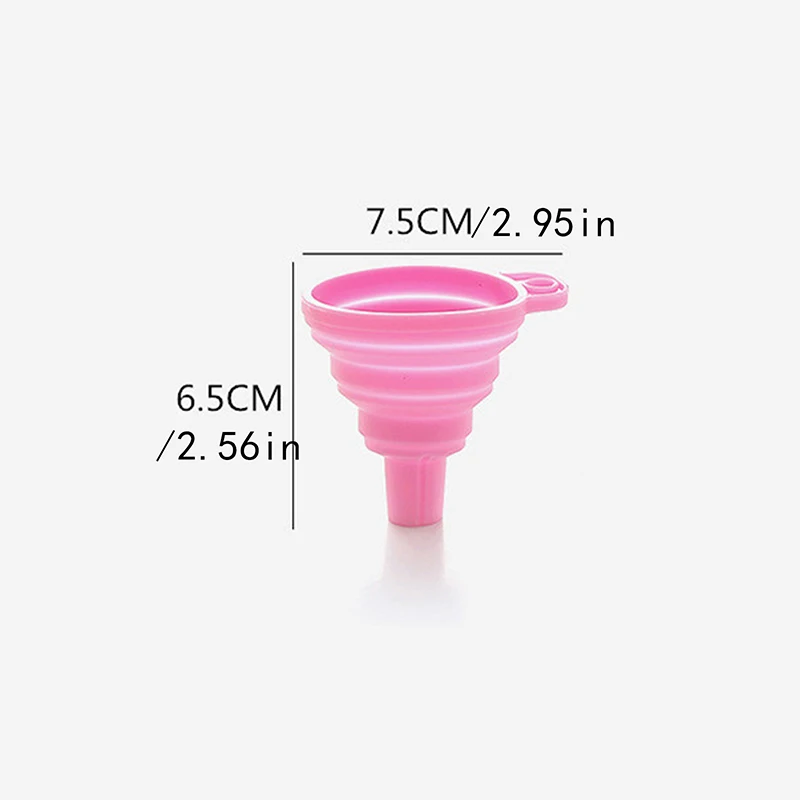 1/3Pcs Foldable Funnel Silicone Collapsible Funnel Portable Funnels For Fuel Hopper Collapsible Beer/ Oil Funnels Kitchen Tools