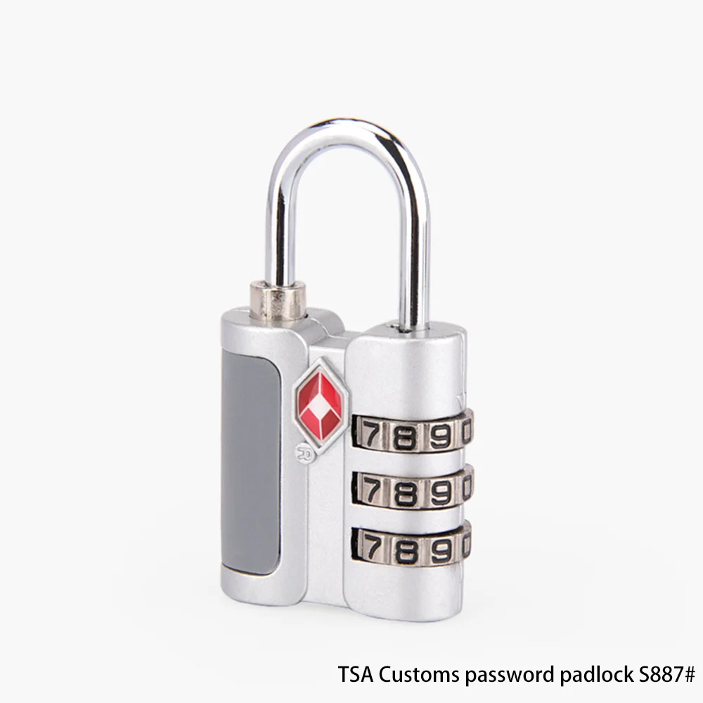 tsa Customs lock S887 luggage accessories lock head pull rod case combination lock Case combination lock padlock