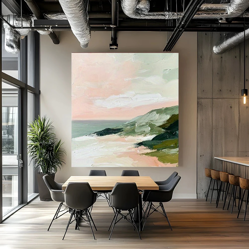 Abstract Mural Art Hand Painted Gold Oil Painting The Latest Design Color Block Outline Map Wall Art For Home Decor Canvas Gift