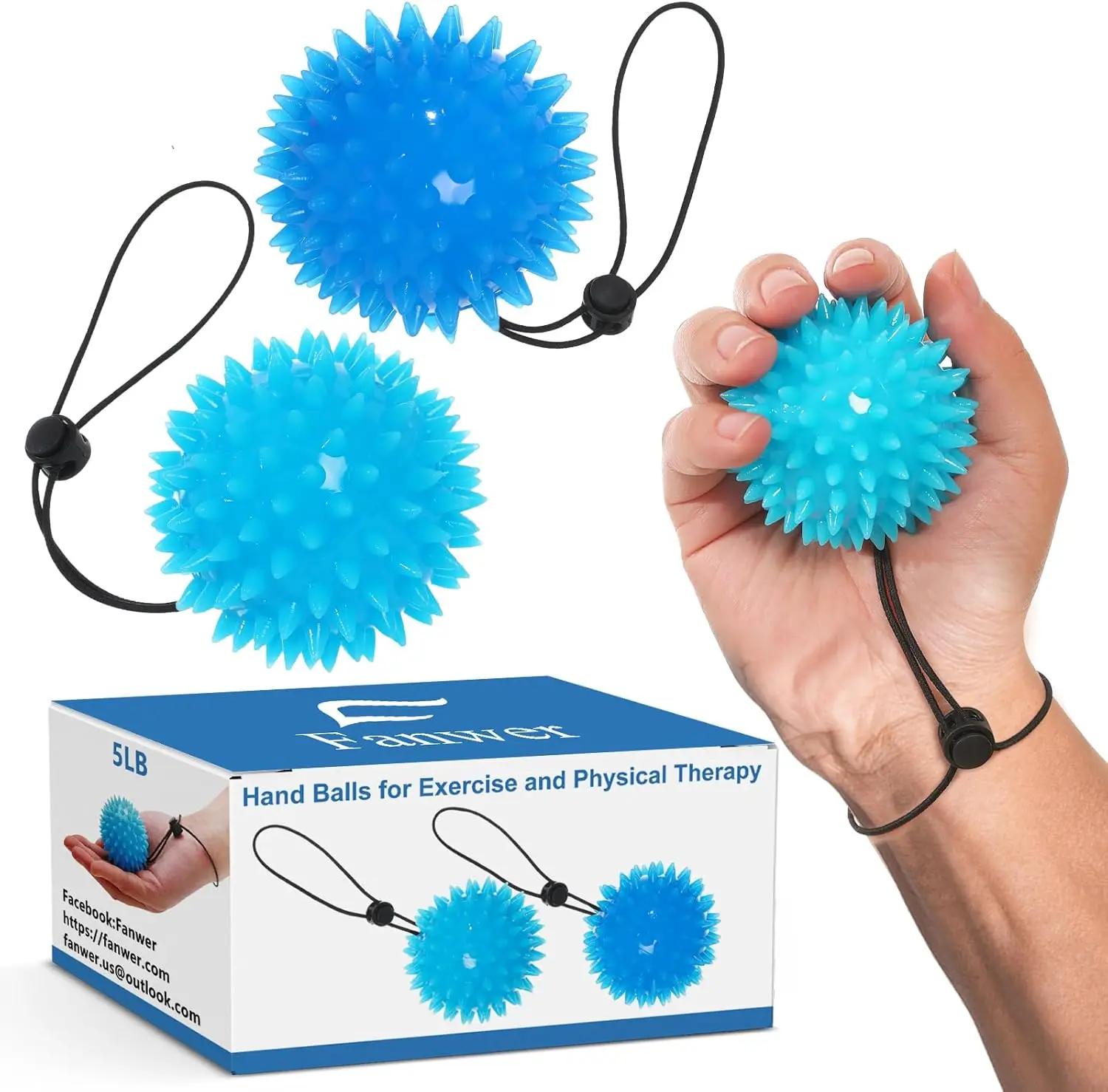 

Hand Grip Strenthener - Squeeze Balls for Hand Therapy Set Hand Exercise Ball for Physical TherapyArthritis Stroke Carpal Tunnel