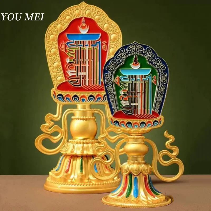 Tibetan Wenshu Nine Palaces,Engraving Ten Aspects of Freedom,Buddhist Tantric Handicraft Alloy Altars Decorative,Buddhism Items