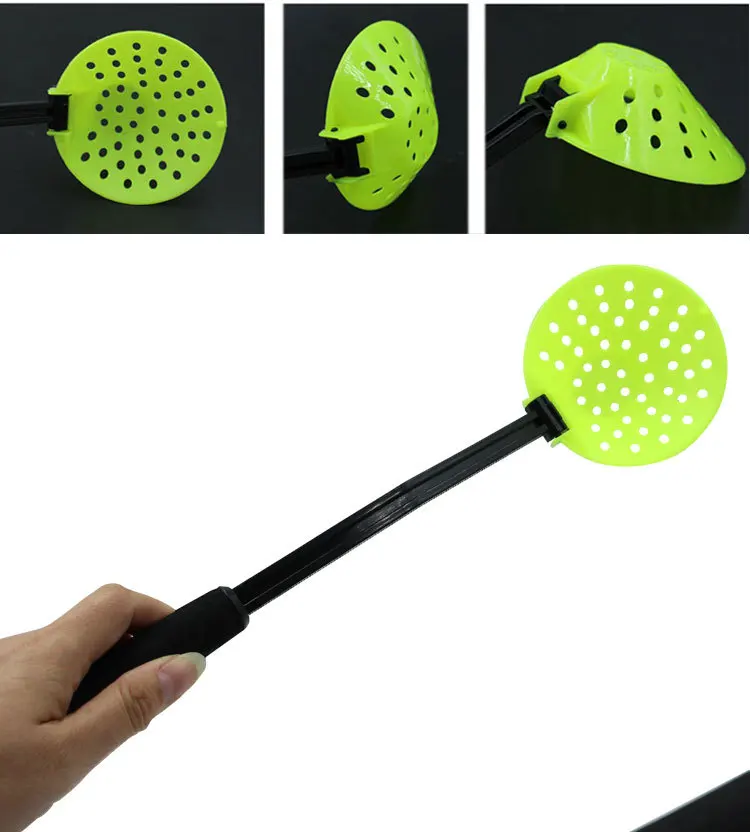 36CM Collapsible Ice Fishing Scoop Delicate ABS Ice Fishing Skimmer Winter Ice Fishing Skimmer with Handle Ice Fishing Tools