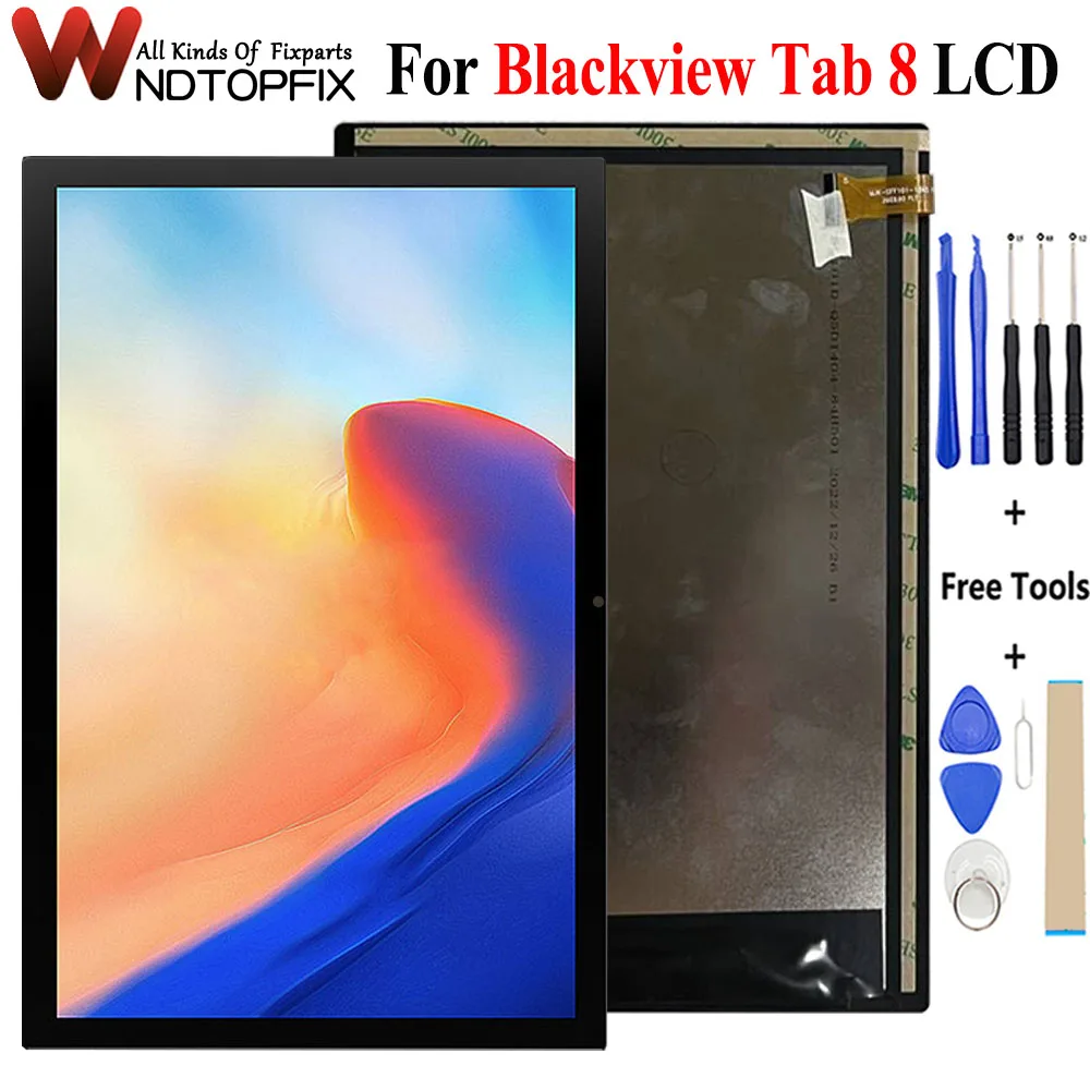 

New LCD Display 10.1 inch Tablet For Blackview Tab 8 Touch Screen Touch Panel Digitizer Glass Sensor Tab8 LCD Assembly Parts