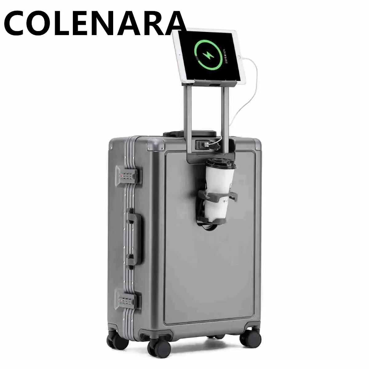 Colenara Hoogwaardige 20-Inch Koffer 24 "Pc Trolley Case 26" Koffer Dames Instapdoos Met Wielen Rollende Bagage