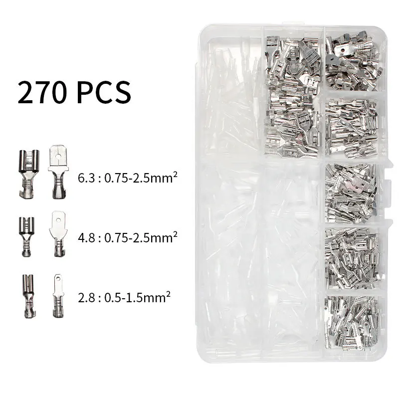 Imagem -03 - Iwiss-alicadores de Crimpagem para Macho e Fêmea Wire Crimper Grupo Terminais Variedade Kit Isolado Plugue Conectores 2.8 mm 4.8 mm 6.3 mm Iws2412m